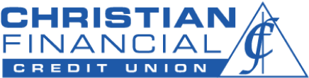 blue transparent background of CFCU logo