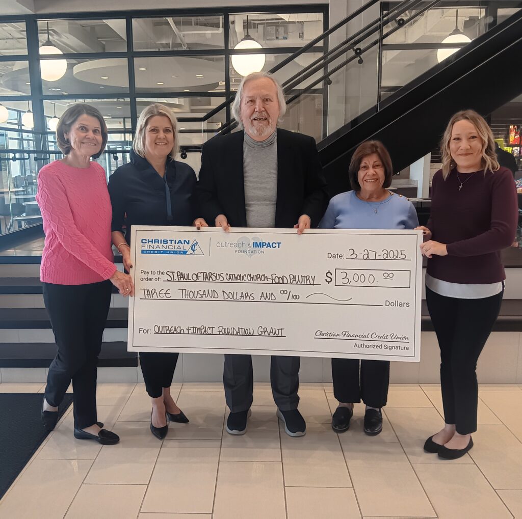 Check presentation to St. Paul of Tarsus