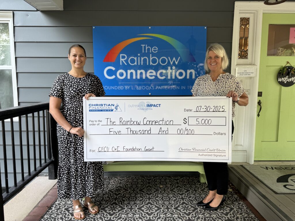 Check presentation to the Rainbow Connection