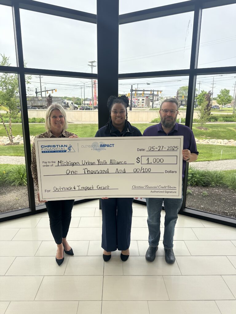 Check presentation to Michigan Urban Youth Alliance