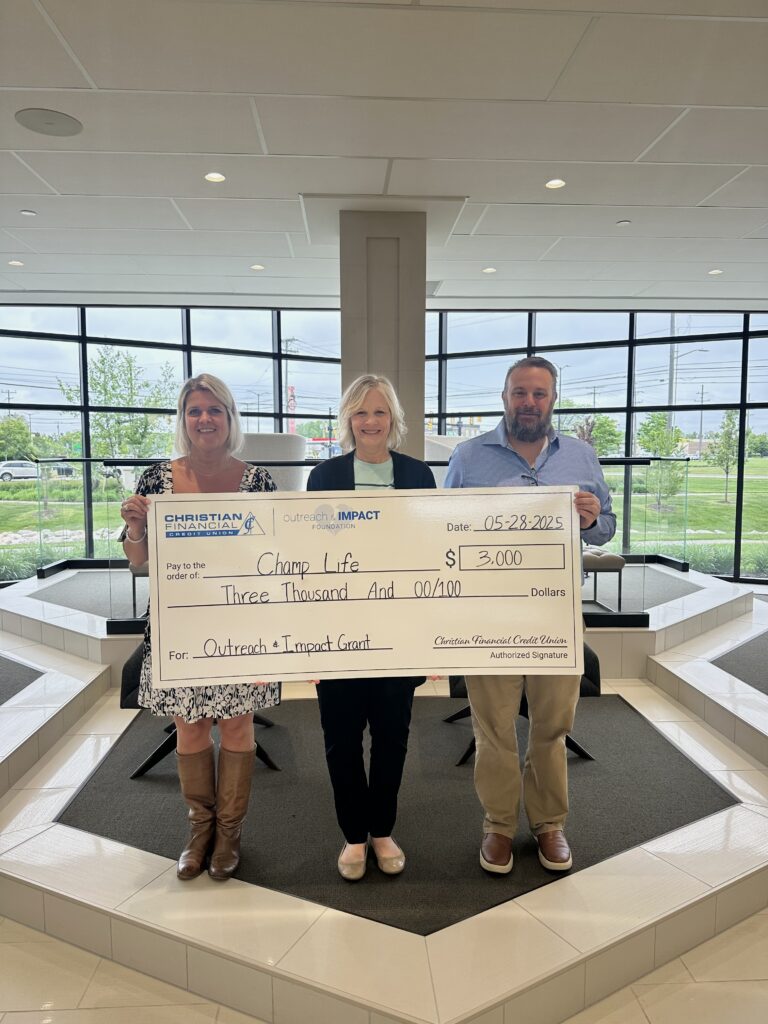 Check presentation to Champ Life