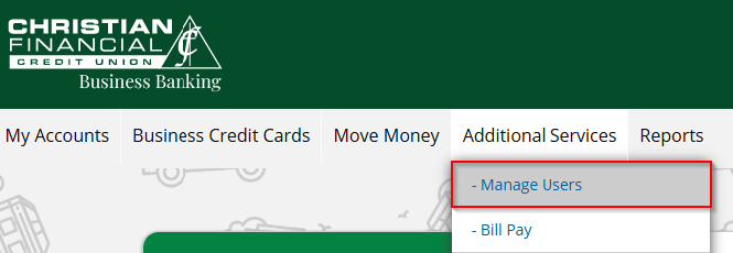 Add Business User Screenshot 1