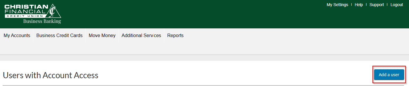 Add Business User Screenshot 2