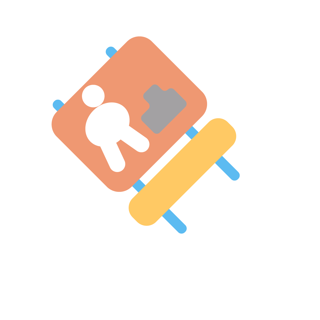 black and white outline for Pardon Our Dust